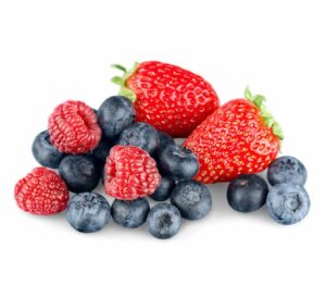 Trio de fruits rouges (fraise / framboise/ myrtille)